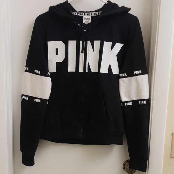 PINK Victoria's Secret Tops - 😍 New super warm VS PINK zip up Hoodie size M